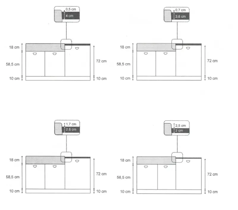 Quadri Minister Dupla Mosogató antracit vidéki stílusú 90x62cm réz dugókkal 1208956324