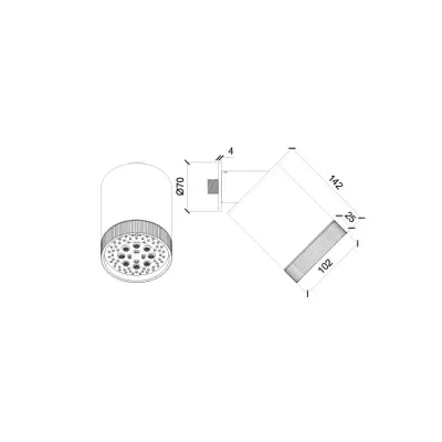 SB Round Beam Multi-jet zuhanyfej 10 cm matt nikkel 1208956692