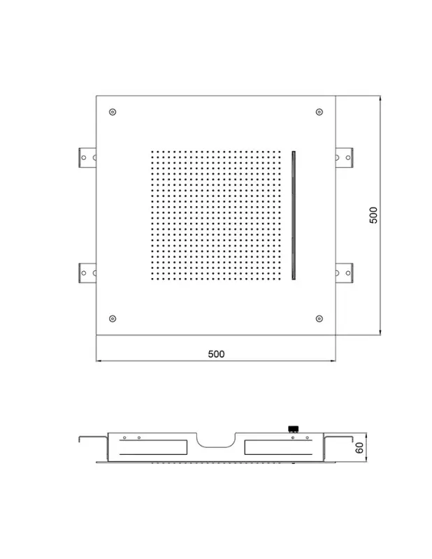 SB Square 316 Beépíthető Esőzuhany Velvet Temptation és vízesés matt fehér 1208956750