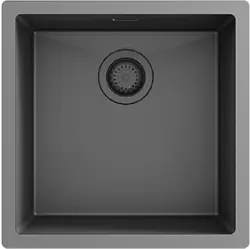 Ausmann Turt gun metal mosogató PVD NANO 40x40 beépített, felületre szerelhető és ráépíthető 1208956946