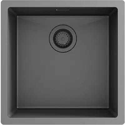 Ausmann Turt gun metal mosogató PVD NANO 40x40 beépített, felületre szerelhető és ráépíthető 1208956946