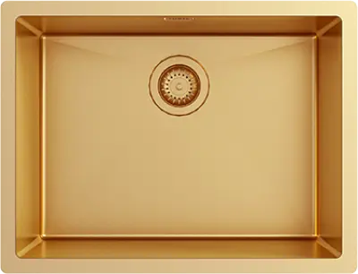 Ausmann Turt aranyozott mosogató gold PVD 54x40 beépített, felépítményes és munkalapszintű 1208956949