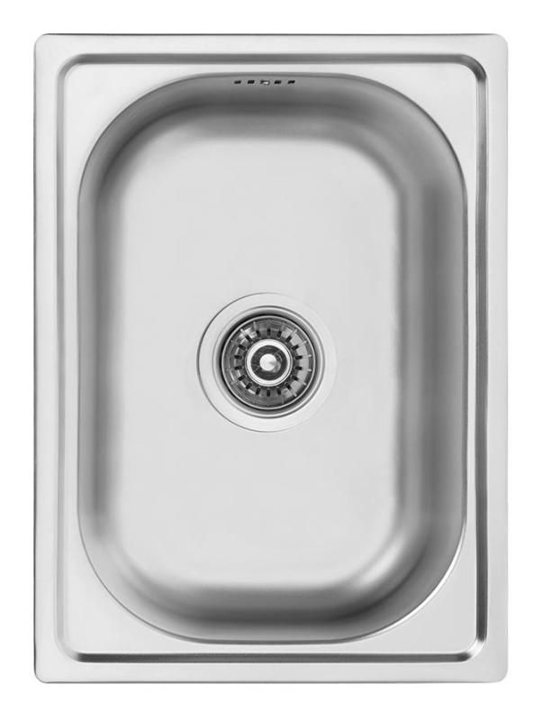 Ausmann Basic kis rozsdamentes acél felépítményű mosogató 35x48 cm, beleértve a szifont 1208956971