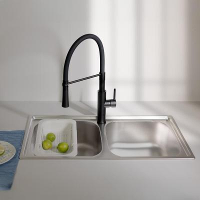 Ausmann Basic dupla rozsdamentes acél mosogatótálca 78x43 cm szifonnal 1208956995