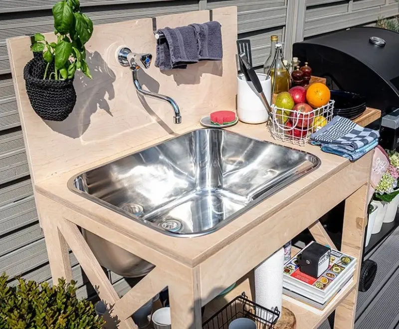 Aquadesign Utility 55x45 cm-es mosogató a konyha vagy a garázs számára, konzolokkal együtt 1208957003