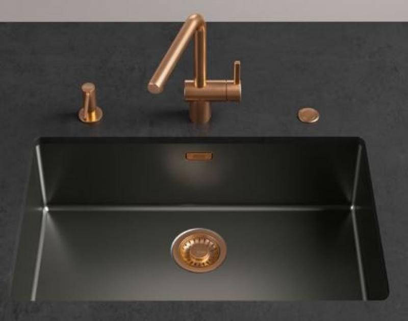 Franke Mythos meesterwerk Korfplugset koper met drukknop voor automatische lediging 112.0653.041