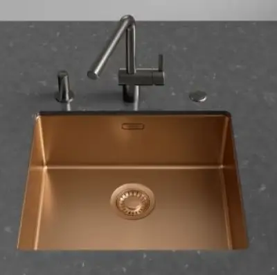 Franke Mythos Masterpiece BXM 210.50 PVD Réz Mosogató 500x410mm Síkbeépítés és Alsó Beépítés 127.0674.363