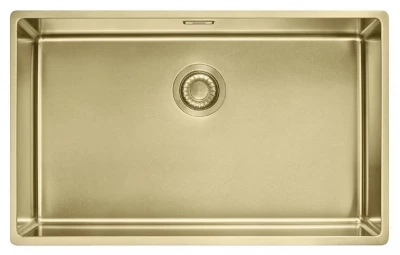 Franke Mythos Masterpiece BXM 210.68 Nagy PVD Arany 685x410mm Beépített és Alsó Beépítésű Mosogató 127.0674.533