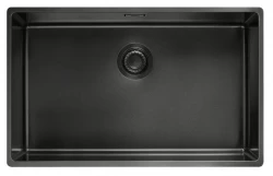 Franke Mythos Masterpiece BXM 210.68 nagy gun metal mosogató PVD antracit 685x410mm síkbeépítés és alsó beépítés 127.0674.440