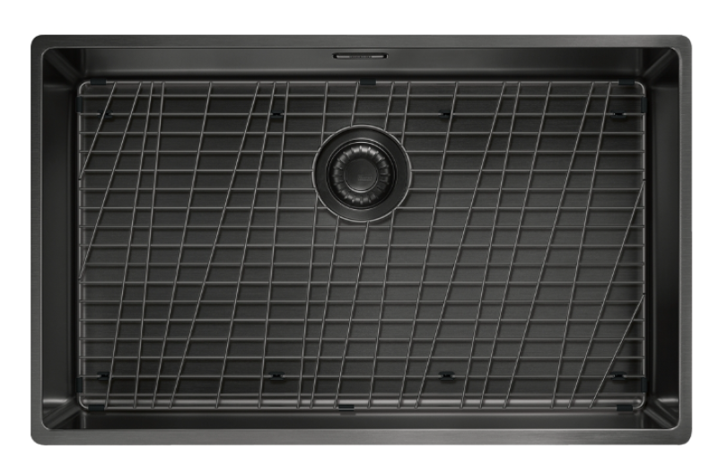Franke Mythos Masterpiece BXM 210.68 nagy gun metal mosogató PVD antracit 685x410mm síkbeépítés és alsó beépítés 127.0674.440