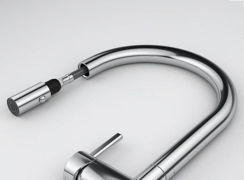 Franke Active J Keukenmengkraan chroom met uittrekbare sproeier 115.0653.401