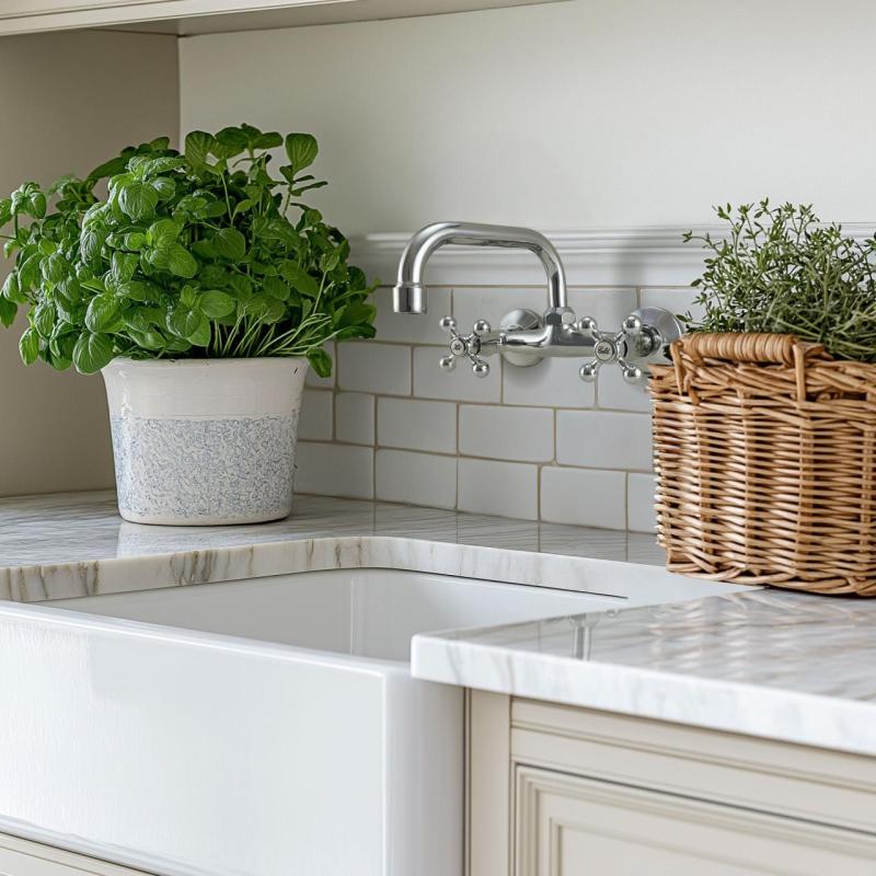 AquaTrimo Vivaldi klasszikus konyhai fali csaptelep felső kifolyással króm 21VV7066CM