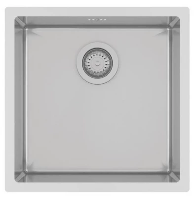 Ausmann Oder roestvrijstalen gootsteen 40x40cm vlakbouw onderbouw en opbouw extra diep 22cm 1208957112