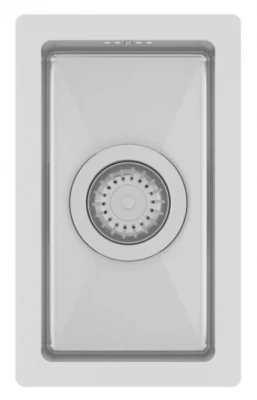 Ausmann Oder kleine roestvrijstalen spoelbak 16x30cm vlakbouw onderbouw en opbouw 1208957115