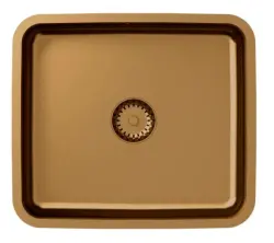 Aquadesign Oxford réz PVD rozsdamentes acél mosogató 40x35cm beépíthető 1208957202