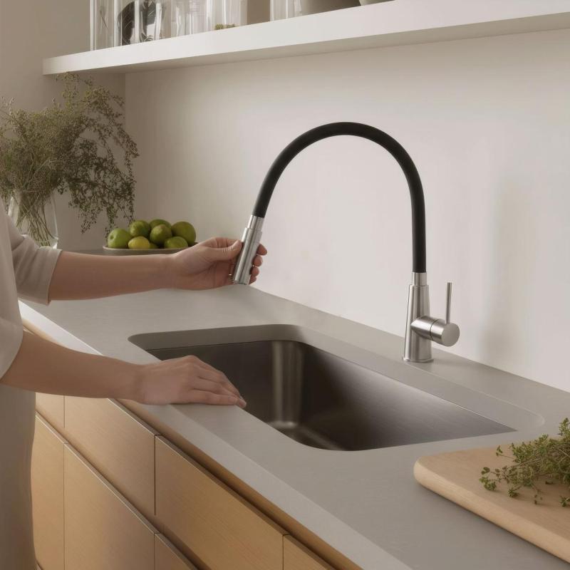 Quadri Preston keukenmengkraan RVS met 2 standen flexibele zwarte uitloop 1208957228

Quadri Preston konyhai csaptelep rozsdamentes acélból, 2 állású, rugalmas fekete kifolyóval, 1208957228