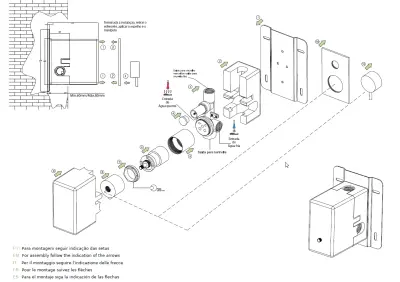 Waterevolution Flow beépíthető zuhanykészlet matt fehér, termosztátos esőzuhannyal és kézi zuhannyal 1208957344