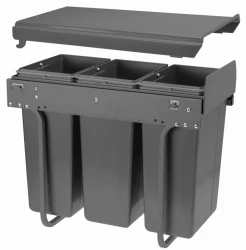 Garbi Sorter S-30-3 beépíthető hulladékkezelő rendszer 3 darab 10 literes szemetesvödörrel 1208957362