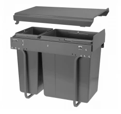 Garbi Sorter S-30-2 beépített hulladékrendszer 2 szemetesvödörrel, 1 x 10 és 1 x 20 liter 1208957363