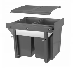 Garbi Sorter S-45-2 inbouwafvalsysteem met 2 x 20 liter afvalbakken 1208957367