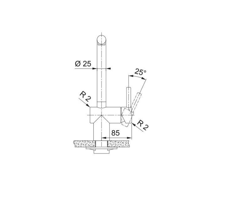 Franke arany konyhai csaptelep Atlas Neo kihúzható kifolyóval pvd gold 115.0681.242