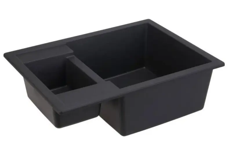 GraniteMy Smart extra sekély 1,5 gránit mosogatótálca fekete, megfordítható 58x44cm 1208957386