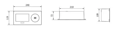 Indux Flip konyhai csatlakozó földelt munkalapban matt fekete vezeték nélküli és 2 USB töltővel 1208957427