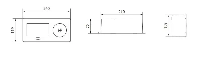 Indux Flip konyhai aljzat földeléssel a munkalapon matt fekete színben, vezeték nélkül és 2 USB töltővel 1208957428