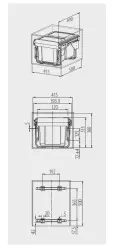Garbi Sorter S-45-2-15 beépíthető konyhai szemetes 2 x 15 literes szemetesvödrökkel extra alacsony 1208957444