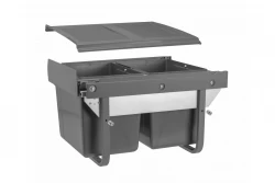 Garbi Sorter S-45-2-15 beépíthető konyhai szemetes 2 x 15 literes szemetesvödrökkel extra alacsony 1208957444