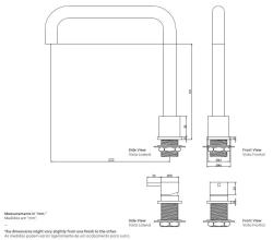 Waterevolution Flow 2-lyukú konyhai csaptelep króm T151H01