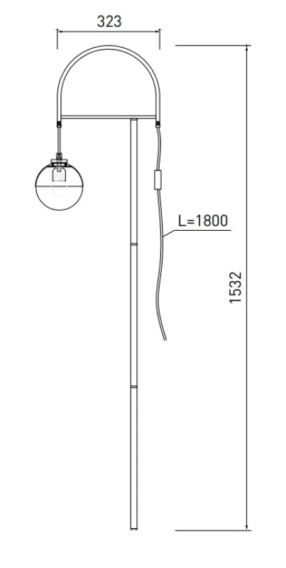 Decor Abies réz arany állólámpa fekete márvány talppal 7573