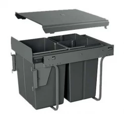 Garbi Carrier C-40-3-H beépített hulladékrendszer saját sínekkel és 3 szemetesvödörrel 1 x 20 + 2 x 10 liter 1208957464
