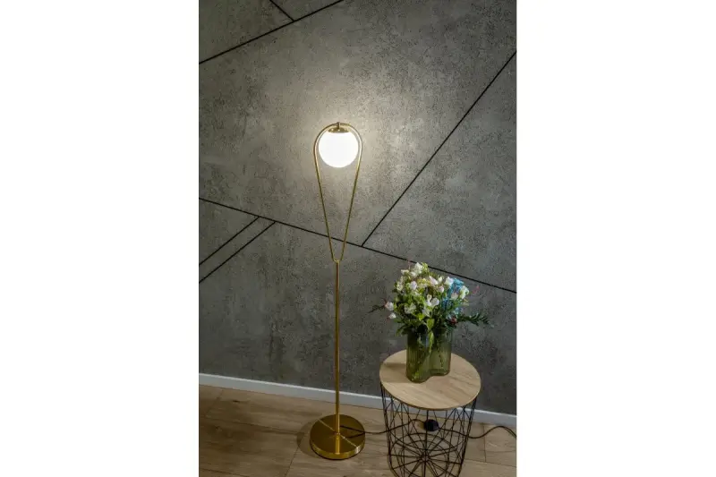 Decor Ciklop réz arany állólámpa csepp megjelenéssel 9737