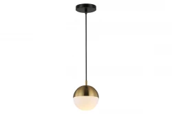 Decor Abies sárgaréz arany függőlámpa fém kerek mennyezettel 3558