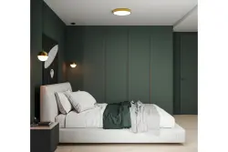 Decor Abies sárgaréz arany függőlámpa fém kerek mennyezettel 3558