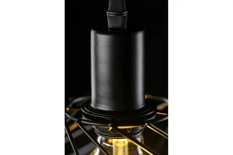 Dekor Tilia fekete modern dekoratív vezetékes függőlámpa 7849