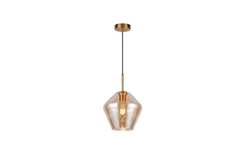 Decoreer Lim 332 mm hoge moderne amberkleurige hanglamp 7887