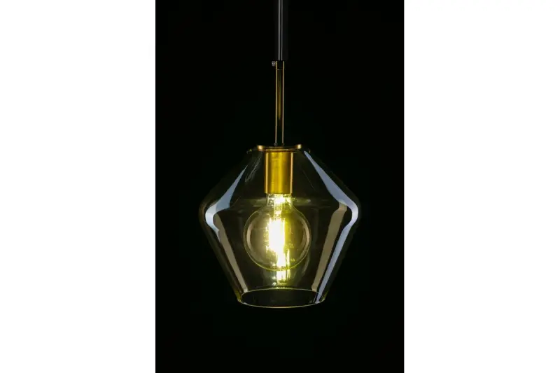 Decoreer Lim 332 mm hoge moderne amberkleurige hanglamp 7887