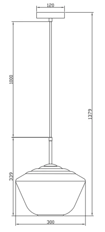 Decor Lime 339 mm magas modern borostyánsárga függőlámpa 7924