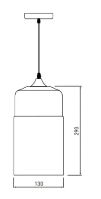 Decor Lender modern függőlámpa fémből és üvegből, 130 mm szélesség, 9300