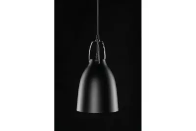 Decor Orient kónikus fém függőlámpa fekete, kontrasztos fehér belsővel 4475