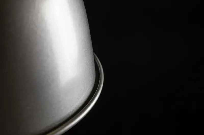 Decor Zenit fém kupola alakú szürke függőlámpa fémes felülettel 4895