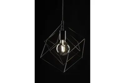 Dekor Rosa zwarte geometrische hanglamp bestaande uit 2 zwarte kubussen 3437