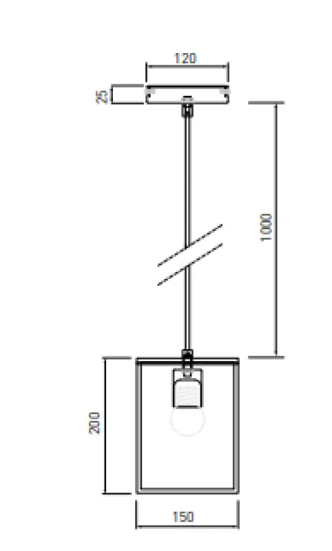 Decor Diu fekete geometrikus függőlámpa 1 fényforrással, 15 cm széles 3598