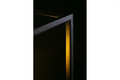 Decor Diu fekete geometrikus függőlámpa 4 fényforrással, szélessége 60 cm 3635