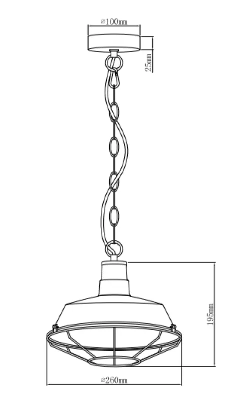 Decor Lars zwarte hanglamp met industrieel zwart rooster doorsnee 26 cm 2233

Lars feketére festett függőlámpa ipari fekete ráccsal, 26 cm átmérőjű 2233