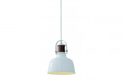 Deco Noor elegante witte hanglamp met koperen element 6934