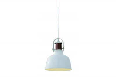 Deco Noor elegante witte hanglamp met koperen element 6934