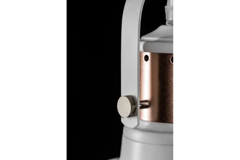 Deco Noor elegante witte hanglamp met koperen element 6934